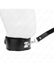 COLLAR CON CORREA KINK NEGRO TACHUELAS AJUSTABLE 40-48 CM DE LA MARCA KINK COLLAR & GAG