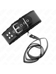 COLLAR CON CORREA KINK NEGRO TACHUELAS AJUSTABLE 40-48 CM DE LA MARCA KINK COLLAR & GAG