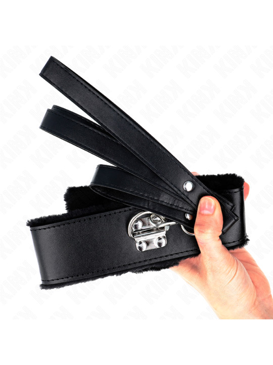 COLLAR CON CORREA KINK NEGRO TACHUELAS AJUSTABLE 40-48 CM DE LA MARCA KINK COLLAR & GAG
