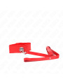 COLLAR BDSM CON CORREA AJUSTABLE TACHUELAS ROJO KINK DE LA MARCA KINK COLLAR & GAG