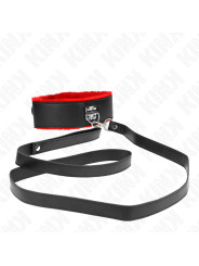 COLLAR CON CORREA DE PIEL ROJO AJUSTABLE KINK 40-48 CM DE LA MARCA KINK COLLAR & GAG