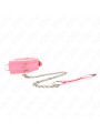 COLLAR BDSM ROSA CON CORREA AJUSTABLE KINK 65 CM DE LA MARCA KINK COLLAR & GAG