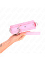 COLLAR BDSM ROSA CON CORREA AJUSTABLE KINK 65 CM DE LA MARCA KINK COLLAR & GAG