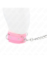 COLLAR BDSM ROSA CON CORREA AJUSTABLE KINK 65 CM DE LA MARCA KINK COLLAR & GAG
