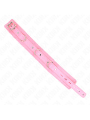 COLLAR BDSM ROSA CON CORREA AJUSTABLE KINK 65 CM DE LA MARCA KINK COLLAR & GAG