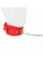 COLLAR BDSM CON CORREA AJUSTABLE ROJO KINK 36-42 CM DE LA MARCA KINK COLLAR & GAG