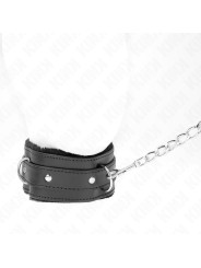 COLLAR BDSM CON CORREA AJUSTABLE NEGRO KINK 36-42 CM DE LA MARCA KINK COLLAR & GAG