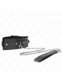 COLLAR BDSM CON CORREA AJUSTABLE NEGRO KINK 36-42 CM DE LA MARCA KINK COLLAR & GAG