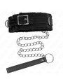 COLLAR BDSM CON CORREA AJUSTABLE NEGRO KINK 36-42 CM DE LA MARCA KINK COLLAR & GAG