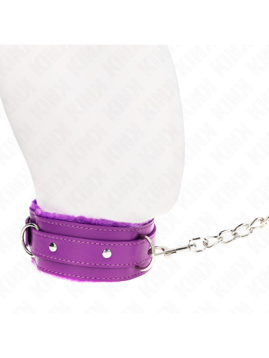 COLLAR BDSM CON CORREA AJUSTABLE MORADO KINK 36-42 CM DE LA MARCA KINK COLLAR & GAG