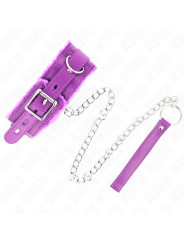 COLLAR BDSM CON CORREA AJUSTABLE MORADO KINK 36-42 CM DE LA MARCA KINK COLLAR & GAG
