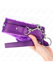 COLLAR BDSM CON CORREA AJUSTABLE MORADO KINK 36-42 CM DE LA MARCA KINK COLLAR & GAG