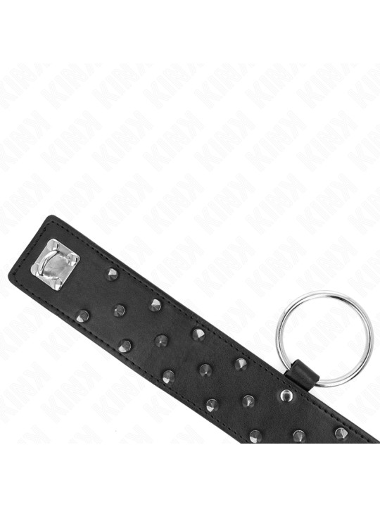 COLLAR CON CORREA AJUSTABLE TACHUELAS PLATEADAS KINK DE LA MARCA KINK COLLAR & GAG