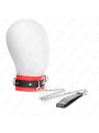 COLLAR BDSM CON CORREA ROJO KINK 65 CM DE LA MARCA KINK COLLAR & GAG