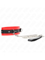 COLLAR BDSM CON CORREA ROJO KINK 65 CM DE LA MARCA KINK COLLAR & GAG