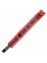 COLLAR BDSM CON CORREA ROJO KINK 65 CM DE LA MARCA KINK COLLAR & GAG