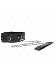 COLLAR BDSM CON CORREA NEGRO 65 CM KINK DE LA MARCA KINK COLLAR & GAG