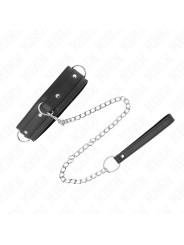 COLLAR BDSM CON CORREA AJUSTABLE KINK 65 CM 3 ANILLOS DE LA MARCA KINK COLLAR & GAG