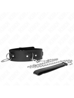 COLLAR BDSM CON CORREA AJUSTABLE KINK 65 CM 3 ANILLOS DE LA MARCA KINK COLLAR & GAG