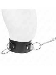 COLLAR BDSM CON CORREA AJUSTABLE KINK 65 CM 3 ANILLOS DE LA MARCA KINK COLLAR & GAG