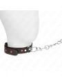COLLAR BDSM CON CORREA 65 CM DETALLES CORAZÓN KINK DE LA MARCA KINK COLLAR & GAG