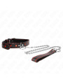 COLLAR BDSM CON CORREA 65 CM DETALLES CORAZÓN KINK DE LA MARCA KINK COLLAR & GAG