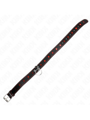 COLLAR BDSM CON CORREA 65 CM DETALLES CORAZÓN KINK DE LA MARCA KINK COLLAR & GAG