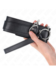 COLLAR BDSM CON CORREA AJUSTABLE KINK 65 CM PLATEADO DE LA MARCA KINK COLLAR & GAG