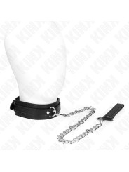 COLLAR BDSM CON CORREA 65 CM PATRÓN SERPIENTE KINK DE LA MARCA KINK COLLAR & GAG