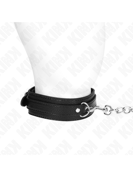 COLLAR BDSM CON CORREA 65 CM PATRÓN SERPIENTE KINK DE LA MARCA KINK COLLAR & GAG