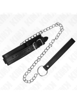 COLLAR BDSM CON CORREA 65 CM PATRÓN SERPIENTE KINK DE LA MARCA KINK COLLAR & GAG