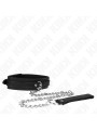 COLLAR BDSM CON CORREA 65 CM PATRÓN SERPIENTE KINK DE LA MARCA KINK COLLAR & GAG