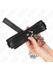 COLLAR BDSM CON CORREA 65 CM PATRÓN SERPIENTE KINK DE LA MARCA KINK COLLAR & GAG