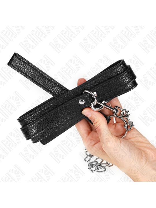 COLLAR BDSM CON CORREA 65 CM PATRÓN SERPIENTE KINK DE LA MARCA KINK COLLAR & GAG
