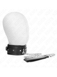 COLLAR BDSM CON CORREA KINK 65 CM HEBRILLA BRILLANTE DE LA MARCA KINK COLLAR & GAG