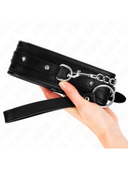 COLLAR BDSM CON CORREA KINK 65 CM HEBRILLA BRILLANTE DE LA MARCA KINK COLLAR & GAG
