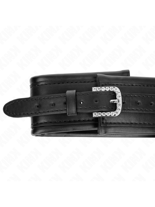 COLLAR BDSM CON CORREA KINK 65 CM HEBRILLA BRILLANTE DE LA MARCA KINK COLLAR & GAG
