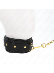 COLLAR CON CORREA IMITACIÓN CUERO AJUSTABLE KINK BDSM DE LA MARCA KINK COLLAR & GAG
