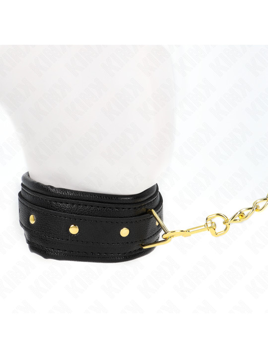 COLLAR CON CORREA IMITACIÓN CUERO AJUSTABLE KINK BDSM DE LA MARCA KINK COLLAR & GAG