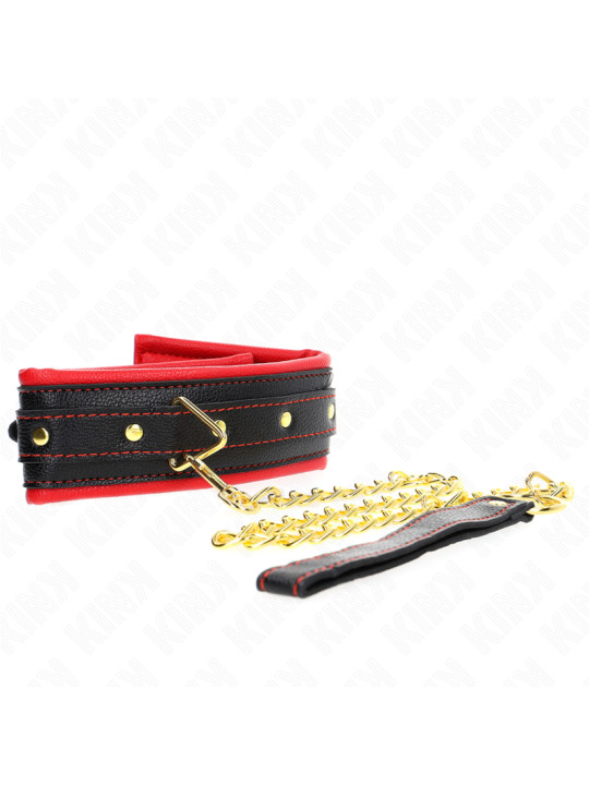 COLLAR CON CORREA ESPONJA IMITACIÓN CUERO AJUSTABLE KINK DE LA MARCA KINK COLLAR & GAG