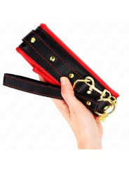 COLLAR CON CORREA ESPONJA IMITACIÓN CUERO AJUSTABLE KINK DE LA MARCA KINK COLLAR & GAG