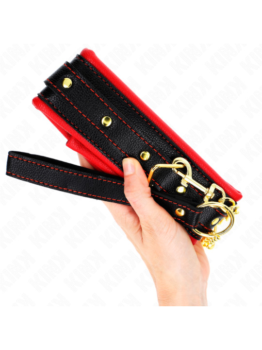 COLLAR CON CORREA ESPONJA IMITACIÓN CUERO AJUSTABLE KINK DE LA MARCA KINK COLLAR & GAG