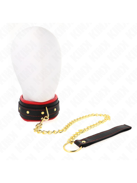 COLLAR BDSM CON CORREA AJUSTABLE KINK 33-48 CM DE LA MARCA KINK COLLAR & GAG
