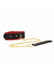 COLLAR BDSM CON CORREA AJUSTABLE KINK 33-48 CM DE LA MARCA KINK COLLAR & GAG
