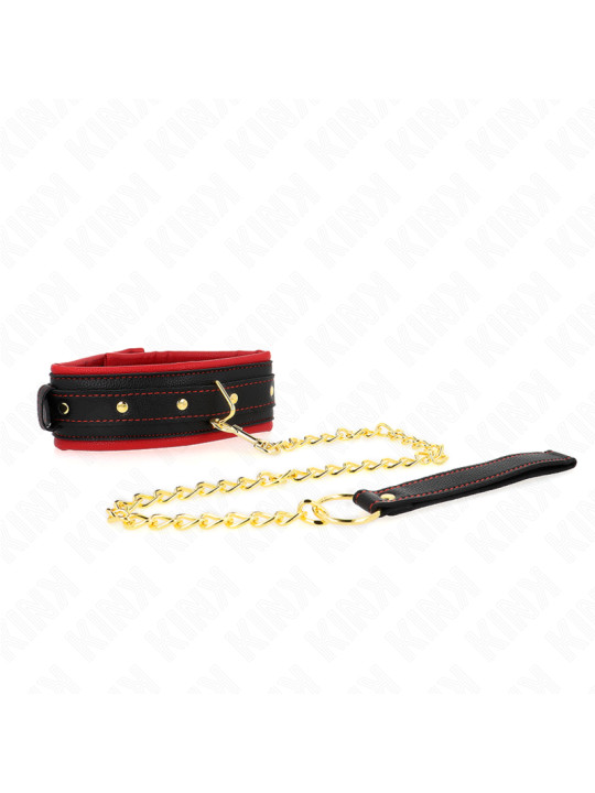 COLLAR BDSM CON CORREA AJUSTABLE KINK 33-48 CM DE LA MARCA KINK COLLAR & GAG