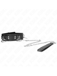 COLLAR BDSM CON CORREA KINK 80 CM 3 ANILLOS DE LA MARCA KINK COLLAR & GAG