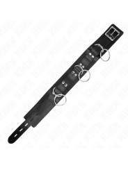 COLLAR BDSM CON CORREA KINK 80 CM 3 ANILLOS DE LA MARCA KINK COLLAR & GAG