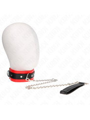 COLLAR CON CORREA KINK 65 CM ROJO BÁSICO DE LA MARCA KINK COLLAR & GAG