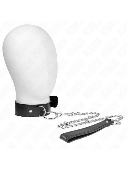 COLLAR BDSM CON CORREA AJUSTABLE KINK 36-43 CM DE LA MARCA KINK COLLAR & GAG