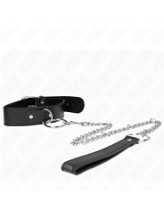 COLLAR BDSM CON CORREA AJUSTABLE KINK 36-43 CM DE LA MARCA KINK COLLAR & GAG